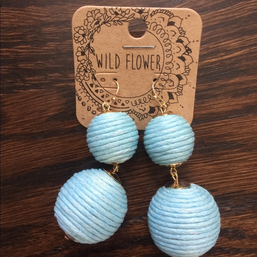 Pom Pom Earrings - Brand New!